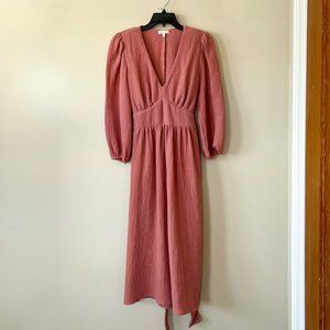 Whimsey + Row Gauzy Dress in Dusty Rose